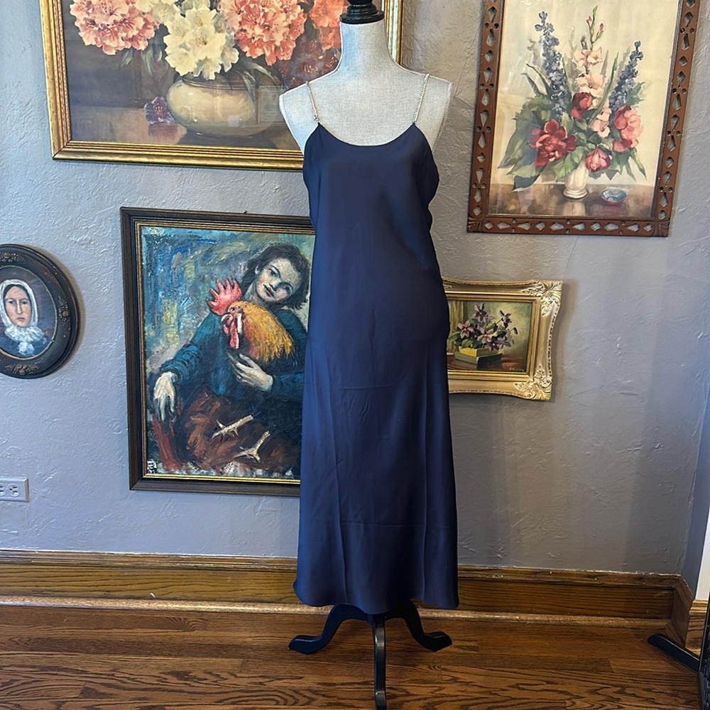 Navy Slip Dress